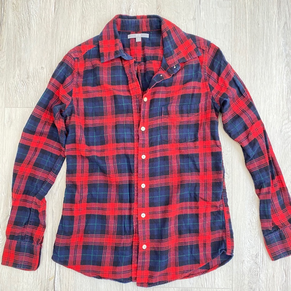 Red plaint shirt